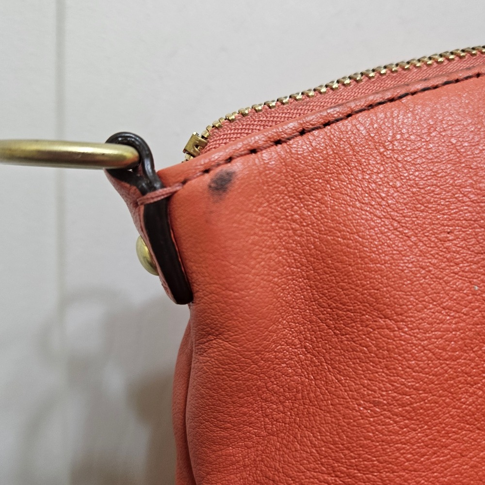 Coach Leather‎ Satchel Shoulder Bag Purse Coral Top Zip D1371 F23684 - Picture 4 of 11